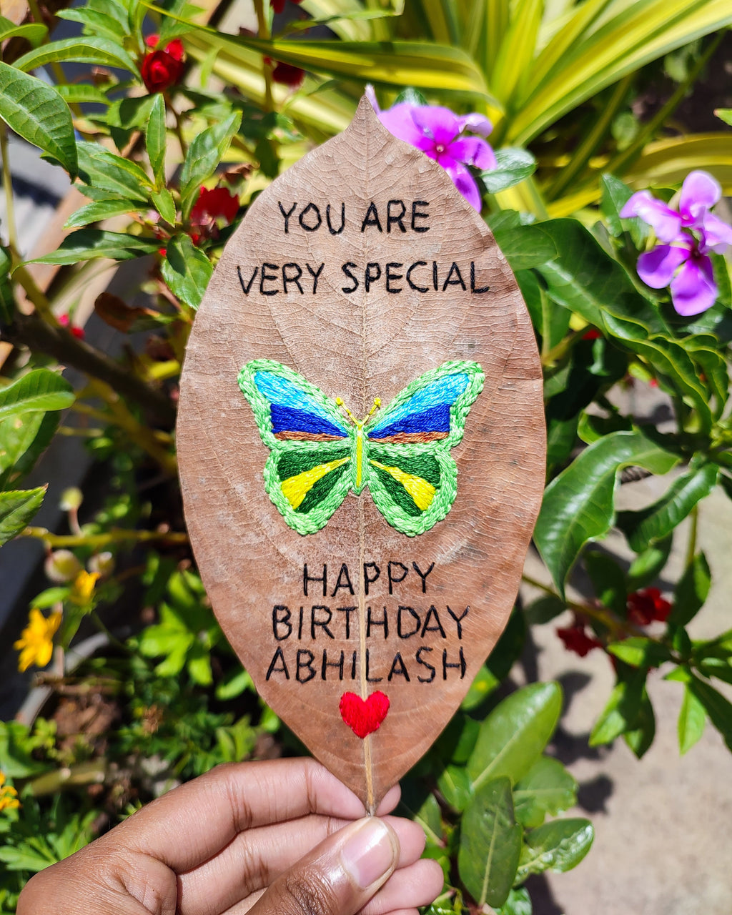 Little Wings, Lasting Wishes — Personalized Embroidered Birthday Keepsake