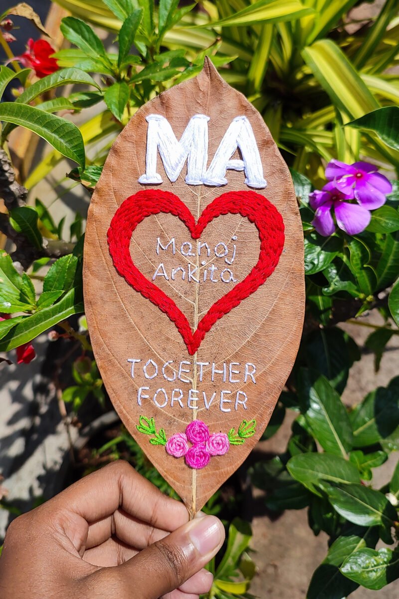 Forever Yours - Special Anniversary/Wedding Leaf Art Gifts - Image 5