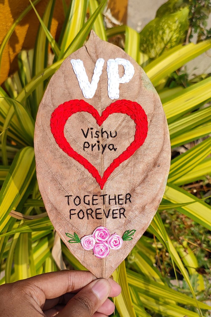 Forever Yours - Special Anniversary/Wedding Leaf Art Gifts - Image 6