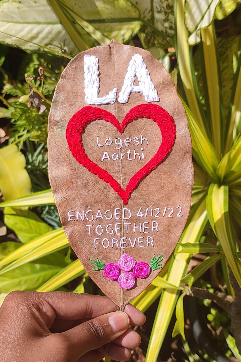 Forever Yours - Special Anniversary/Wedding Leaf Art Gifts - Image 7